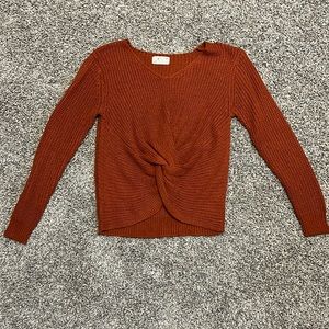 Rust Orange Sweater